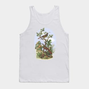 Tropical Birds Nature Illustration Tank Top